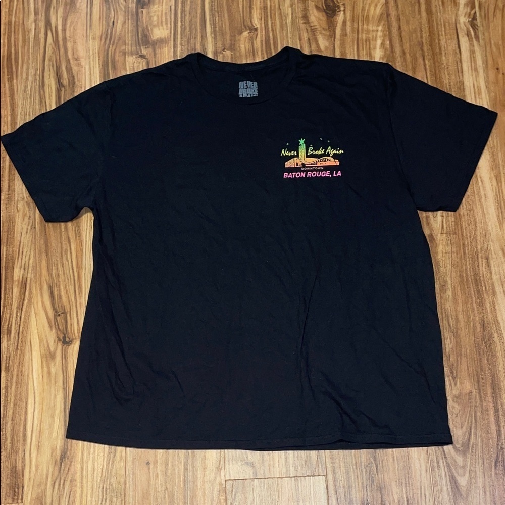 Men’s 3XL young boy never broke again graphic tee shirt short sleeve black nwot